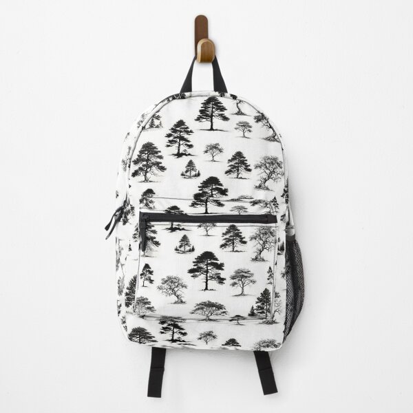 Item preview, Black and White Tree Motif Pattern | Monochromatic Pattern | Black and White Illustration designed and sold by UnhingedBird.