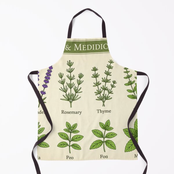 Item preview, Cottagecore Botanical Herb Chart designed and sold by xArchGoDx.