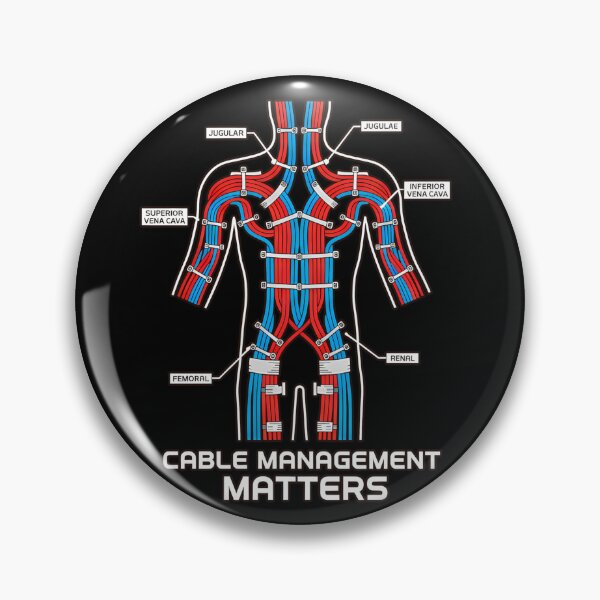 Artikelvorschau, Kabelmanagement ist wichtig, Anatomie, Technik, Humor entworfen und verkauft von k3rstman1.