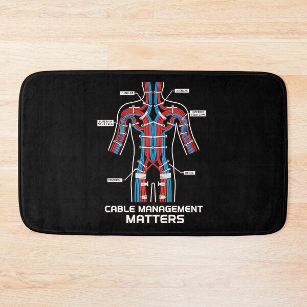 Item preview, Cable Management Matters Anatomy Tech Humor designed and sold by k3rstman1.