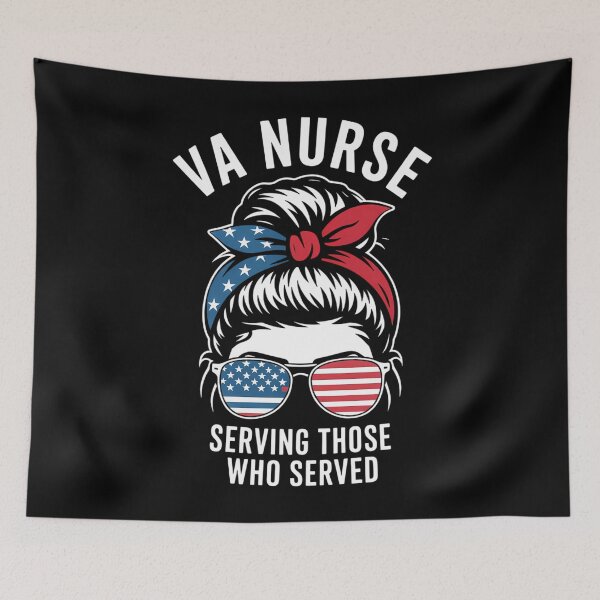 Item preview, nurse serving those who served patriotic veterans designed and sold by Sea4Adventures.