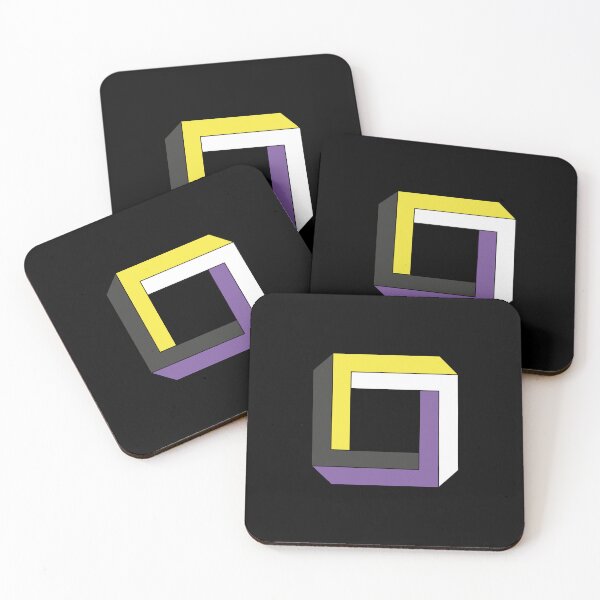 Item preview, Geometric Non-binary Flag – Subtle LGBTQ+ Pride for Everyday Wear designed and sold by SafeSpace-co.