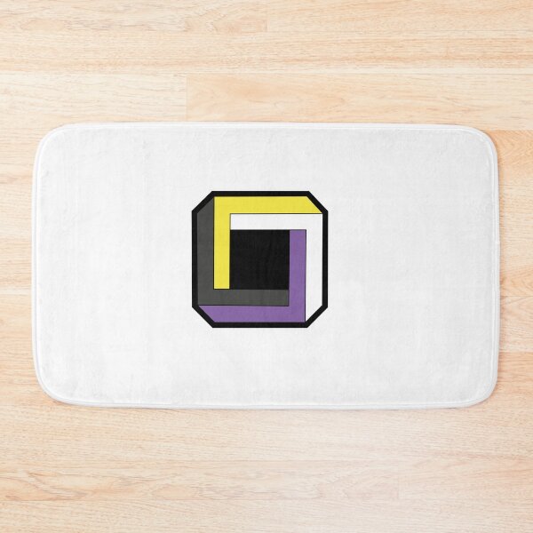 Item preview, Geometric Non-binary Flag – Subtle LGBTQ+ Pride for Everyday Wear designed and sold by SafeSpace-co.