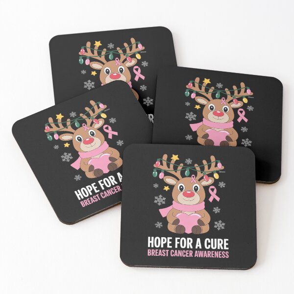 Item preview, Breast Cancer Christmas Reindeer Pink Ribbon Xmas designed and sold by DrewLeuschke.