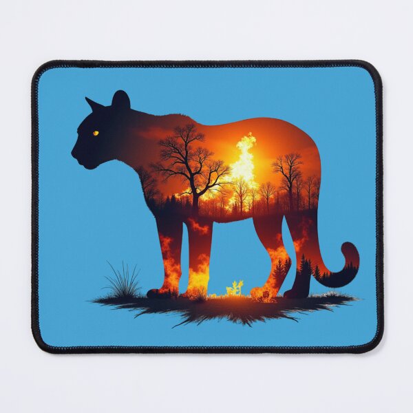 Item preview, Wildfire Within — Panther Silhouette designed and sold by Building60media.