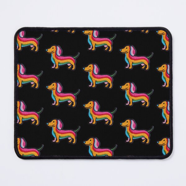 Item preview, Dachshund Sausage Dog Patch Embroidery Fabric Stitched Patch designed and sold by HappyPatchClub.