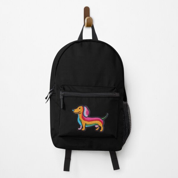Item preview, Dachshund Sausage Dog Patch Embroidery Fabric Stitched Patch designed and sold by HappyPatchClub.