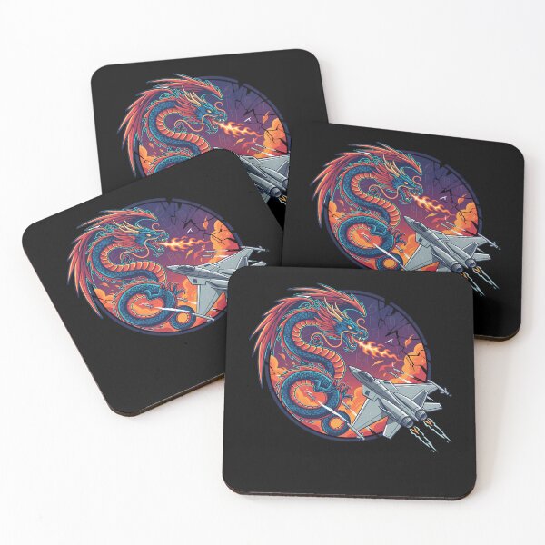 Item preview, Dragon Fighter Jet Combat Fantasy Art designed and sold by k3rstman1.