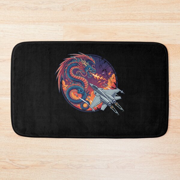 Item preview, Dragon Fighter Jet Combat Fantasy Art designed and sold by k3rstman1.