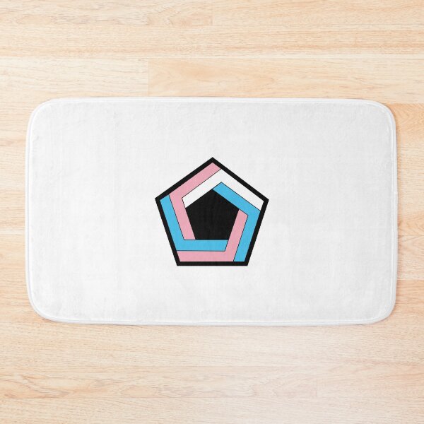 Item preview, Geometric Trans Flag – Subtle LGBTQ+ Pride for Everyday Wear designed and sold by SafeSpace-co.