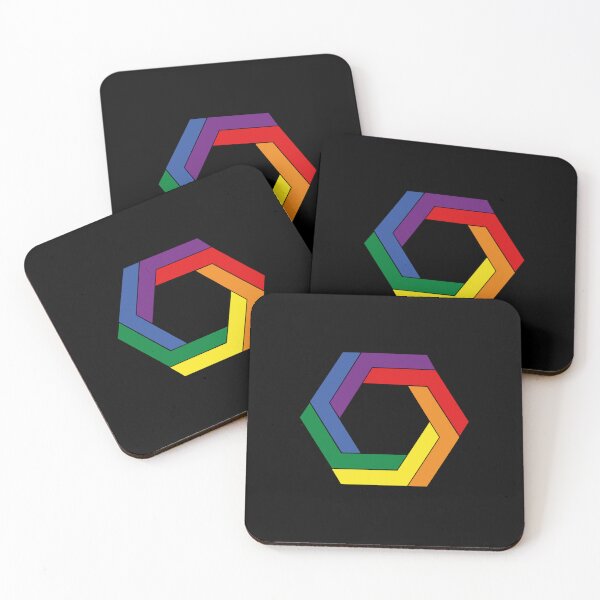 Item preview, Geometric Rainbow Flag – Subtle LGBTQ+ Pride for Everyday Wear designed and sold by SafeSpace-co.