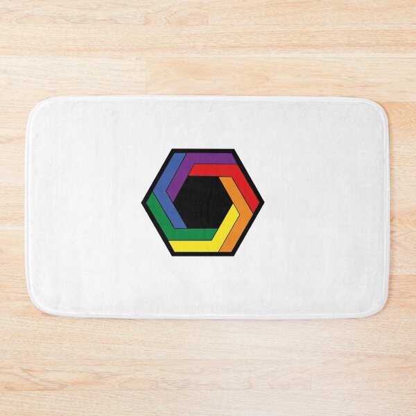 Item preview, Geometric Rainbow Flag – Subtle LGBTQ+ Pride for Everyday Wear designed and sold by SafeSpace-co.
