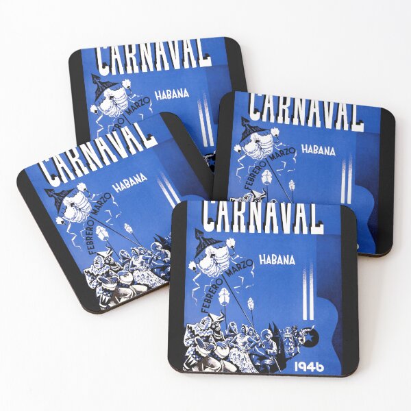 Item preview, Vibrant Carnaval Poster 1946 | Havana Cuba Art Print | Colorful Festival Scene with Costumes & Music | Vintage Wall Decor designed and sold by artofuniverse.