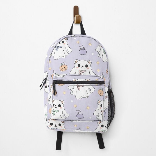 Item preview, Halloween Ghost Puppy Pattern, Cute Dog Costume, Spooky Kawaii Pet, Pumpkin and Candy Design, Trick or Treat Animal Art designed and sold by ArtDesignTp.