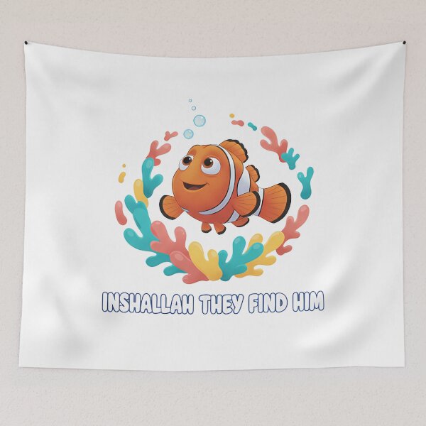 Item preview, Inshallah they find him Clownfish Funny designed and sold by k3rstman1.