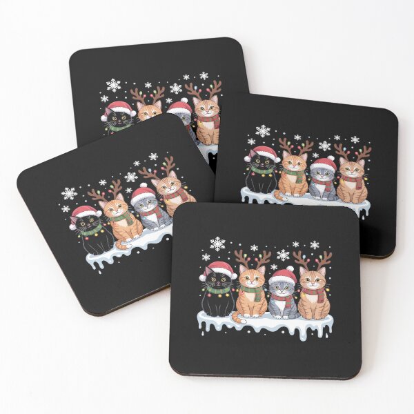 Item preview, Cat Christmas Light Reindeer Santa Christmas Cat Lover designed and sold by AmparoBoyle.