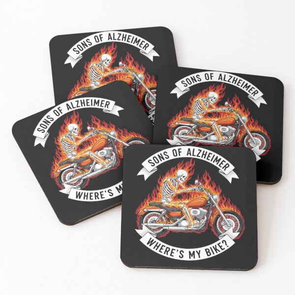 Item preview, Sons of Alzheimer Skeleton Biker Humor designed and sold by k3rstman1.