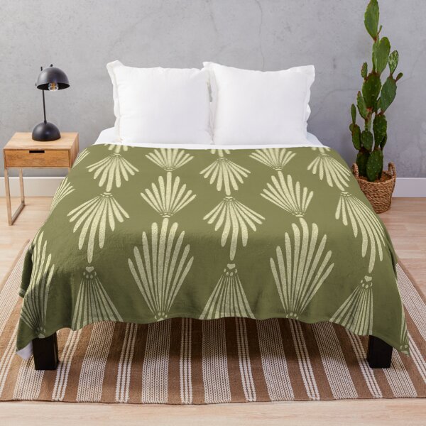Item preview, Golden Paw Fan Pattern in Olive Green designed and sold by akneeland603.