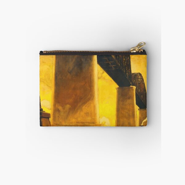 Item preview, Vintage Art Deco Poster | New York Central Lines | Alfred H Smith Memorial Bridge | Castleton Cut-Off | 1920s Railroad Art designed and sold by artofuniverse.