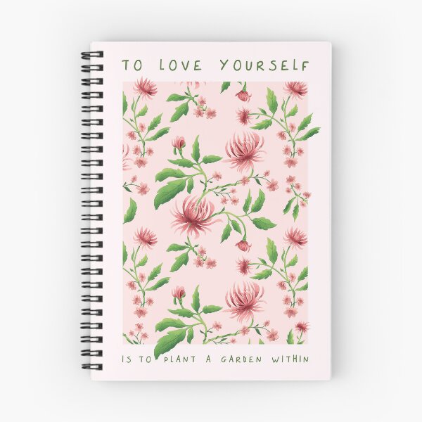 Item preview, Chrysanthemums Floral Quote Illustration in soft pink designed and sold by Mel-Mas-Stoband.