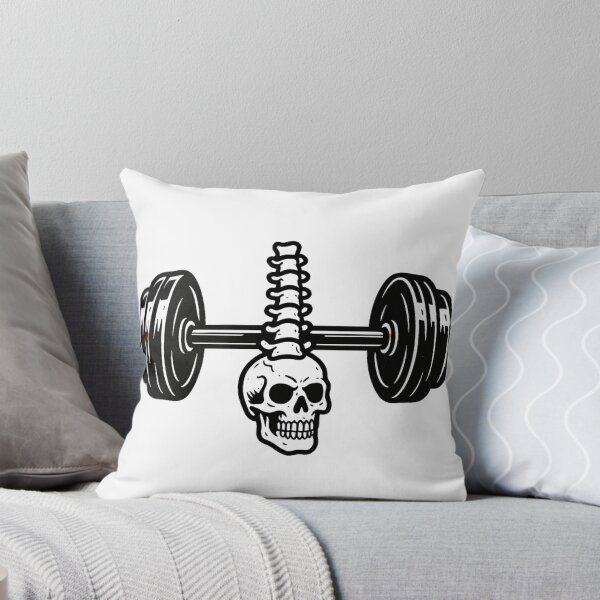 Item preview, Intense Skeleton Weightlifting Barbell Press Halloween Gym Design designed and sold by Bmd4Fitness.