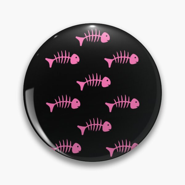 Item preview,    Cute Halloween Fish Skeleotn,  Fishbone, Pink skeleton, halloween skeleton fishbone,  designed and sold by KolorellaS.