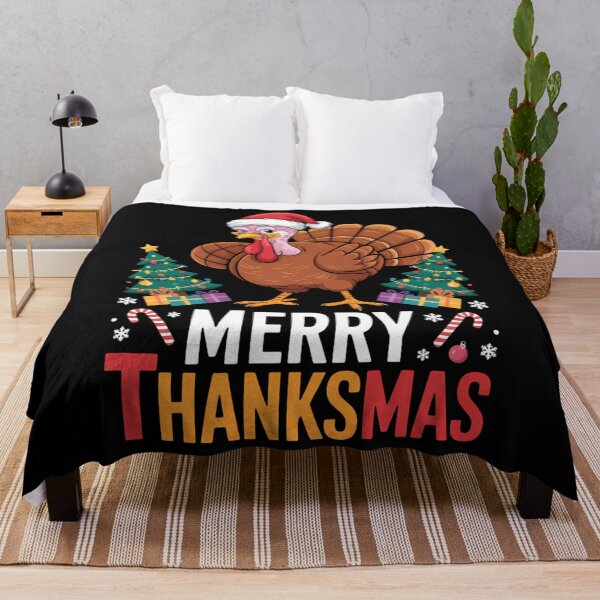 Item preview, Merry Thanksmas Christmas Thanksgiving Cute designed and sold by Sea4Adventures.