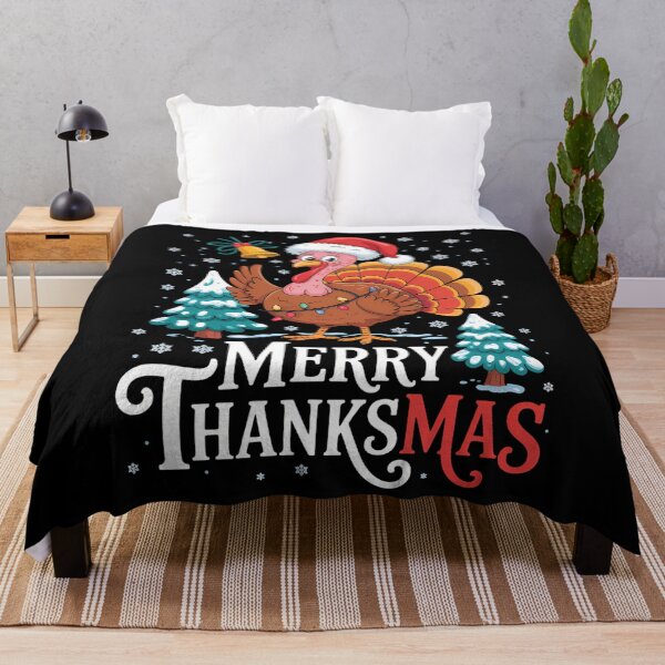 Item preview, Merry Thanksmas Happy Thanksgiving Santa Turkey designed and sold by Sea4Adventures.