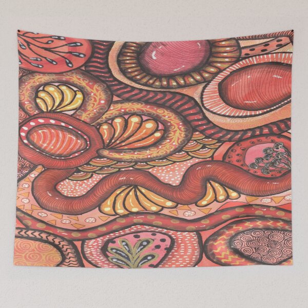 Item preview, Warm Deep Autumn Garden - Abstract Fall Colors designed and sold by ColorWander.