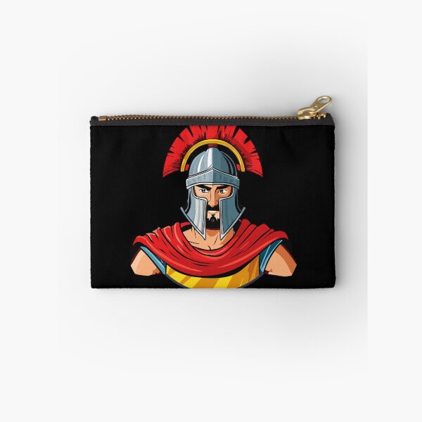 Item preview, Head ancient warrior in helmet and armor, Spartan or Trojan warrior or a Roman gladiator cartoon character, ancient roman gladiator in armour soldier, designed and sold by Danler.