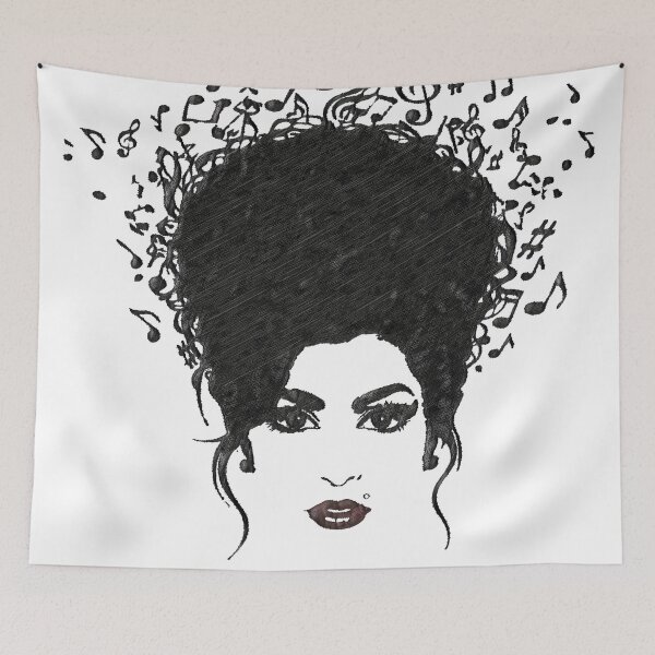 Item preview, Amy's Music Soul - Classic Icon Sketch designed and sold by Hen-C-Art.