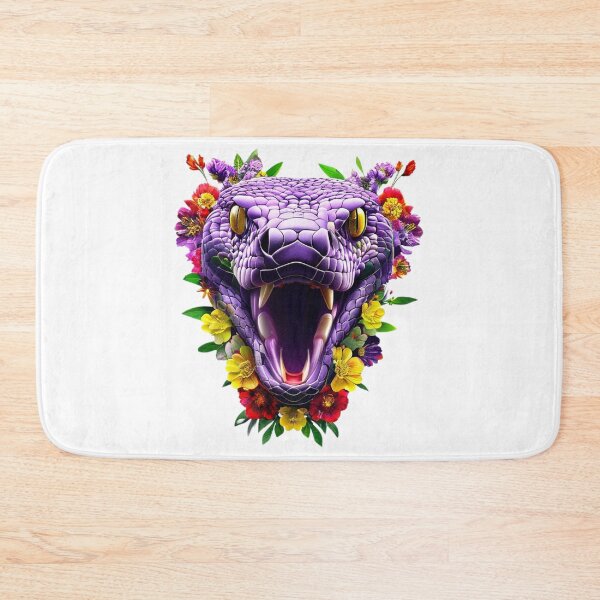 Item preview, Floral Snake Attack | Realistic Serpent Head with Botanical Details designed and sold by Naturalite19.