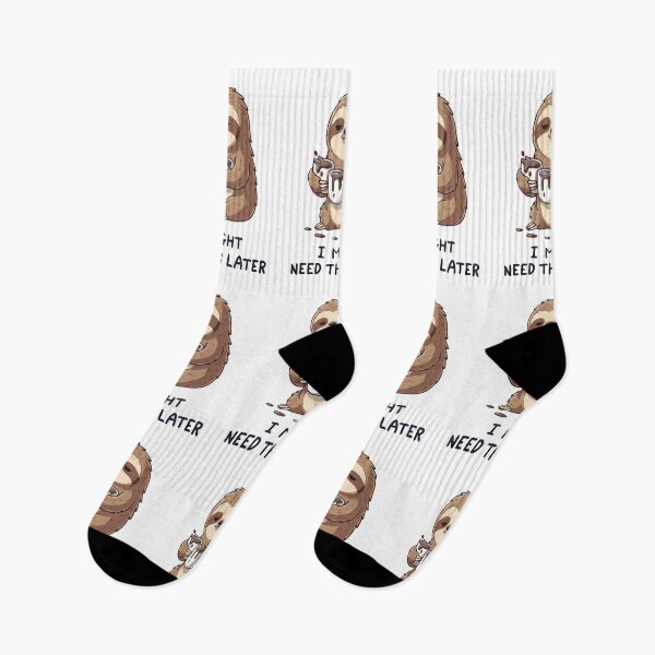 Item preview, I Might Need Coffee Later - Lazy Sloth Humor designed and sold by HandicraftArt.