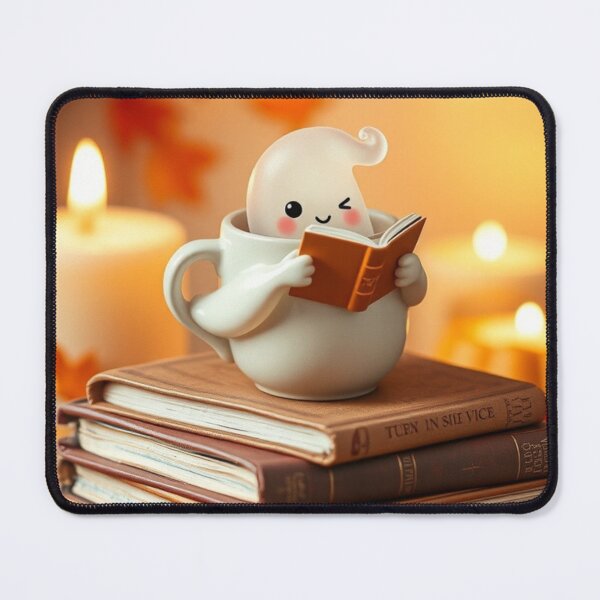 Item preview, Autumn Ghost Reading Coffee Mug Aesthetic T-Shirt designed and sold by ArmaanArts.