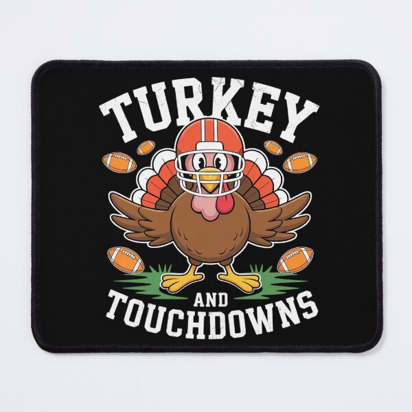 Item preview, Thanksgiving Turkey And Touchdowns Men Boys designed and sold by THagBlue.
