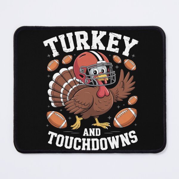 Item preview, Thanksgiving Turkey And Touchdowns Men Boys Kids designed and sold by THagBlue.