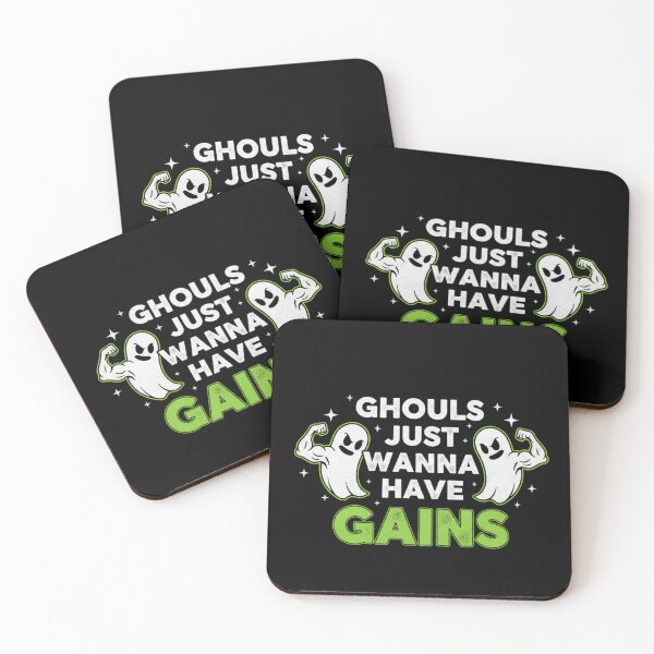 Item preview, Ghouls Just Wanna Have Gains Funny Ghost Workout Halloween Gym Pun designed and sold by Bmd4Fitness.