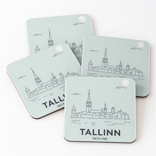 Item preview, Tallinn City Minimalist Line Art | Estonia designed and sold by TravelWish.