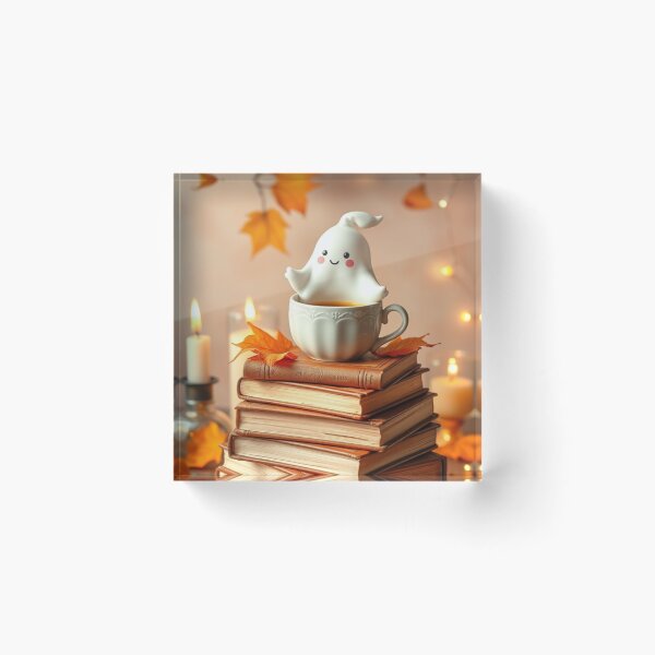 Item preview, Cute Ghost Reading Coffee Mug Autumn Book Lover T-Shirt designed and sold by ArmaanArts.