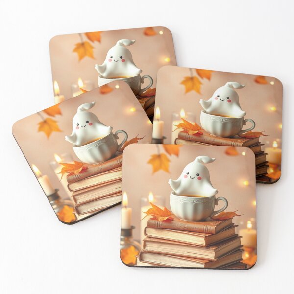 Item preview, Cute Ghost Reading Coffee Mug Autumn Book Lover T-Shirt designed and sold by ArmaanArts.