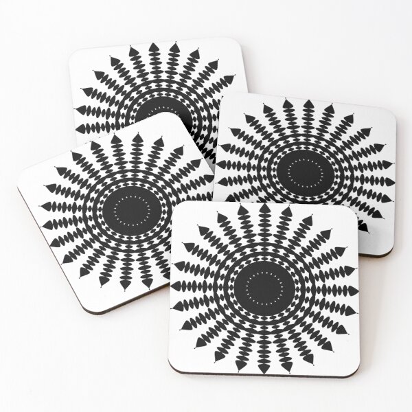 Item preview, Black and White Sun Mandala designed and sold by Art-Arcade6.