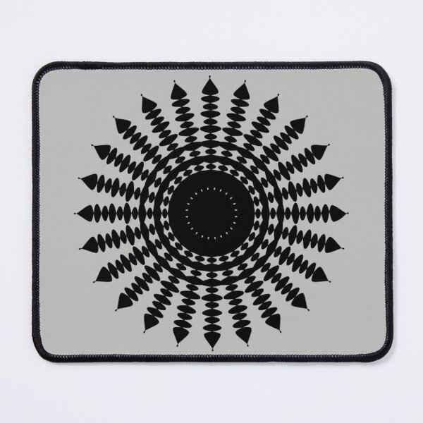 Item preview, Black and White Sun Mandala designed and sold by Art-Arcade6.