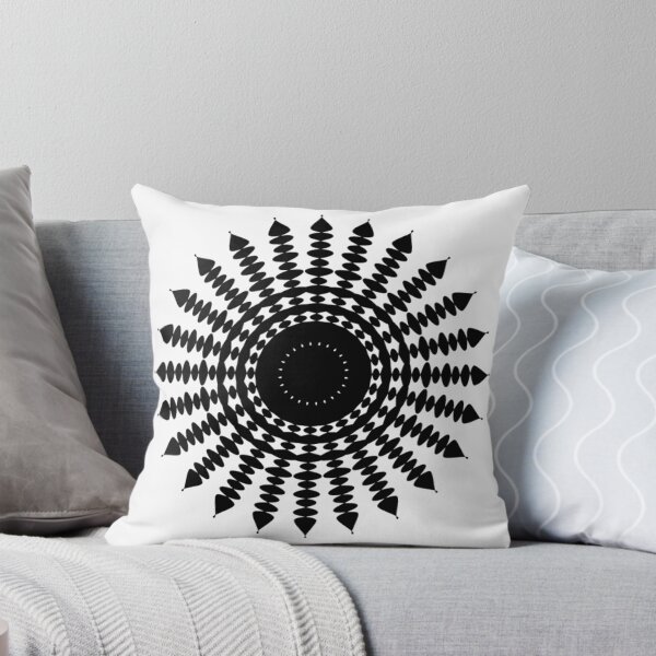 Item preview, Black and White Sun Mandala designed and sold by Art-Arcade6.