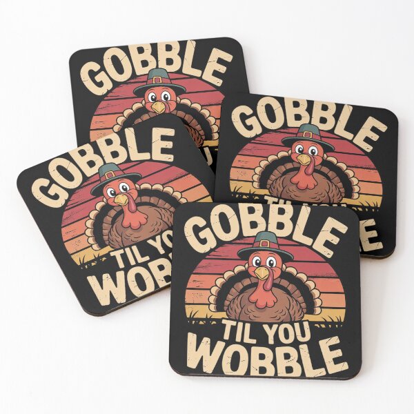 Item preview, Gobble Til You Wobble Baby Turkey Thanksgiving Kids Toddler  designed and sold by THagBlue.