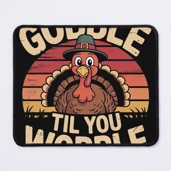 Item preview, Gobble Til You Wobble Baby Turkey Thanksgiving Kids Toddler designed and sold by THagBlue.