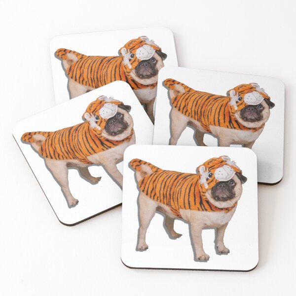 Item preview, Diego the Pug - Tiger Costume - Spooky Time Collection designed and sold by 9VoltGorilla.