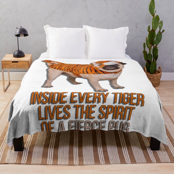 Item preview, Diego the Pug - Tiger Costume - Fierce Pug - Spooky Time Collection designed and sold by 9VoltGorilla.