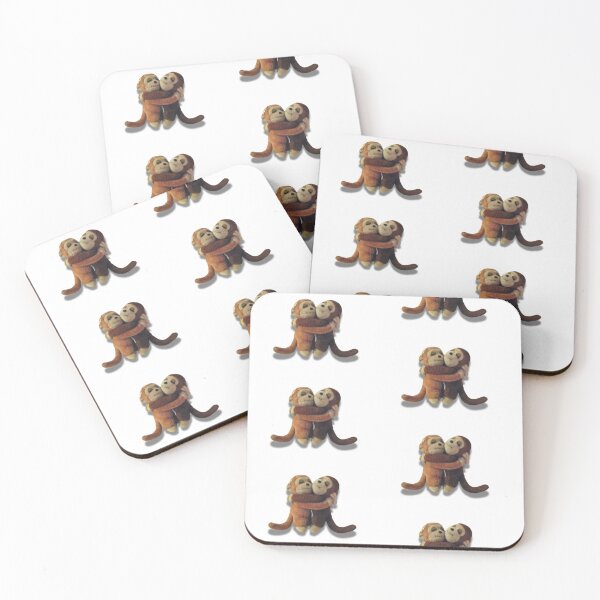 Item preview, hugging monkeys designed and sold by tollerateit.