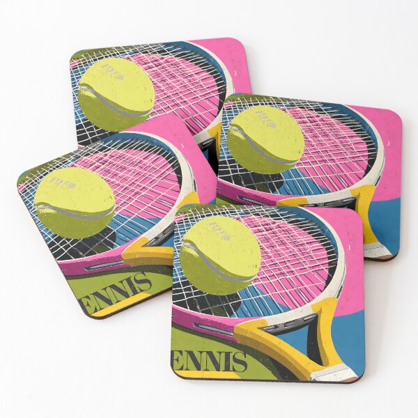 Item preview, A VINTAGE PAINTED TENNIS RACKET designed and sold by infinitearte.