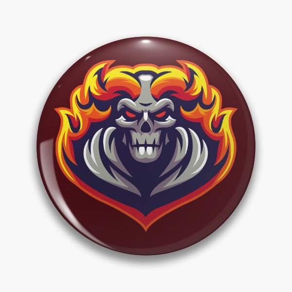 Item preview, Fire Skull | Flaming Skull Artwork & E-Sport Logo Design designed and sold by MerlinWear.